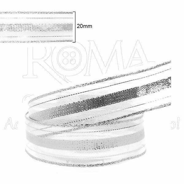 fita metalizada prata 062385